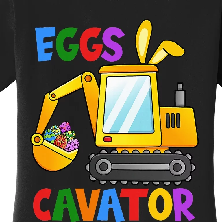 Eggscavator Egg Hunting Boy Excavator Easter Women's T-Shirt