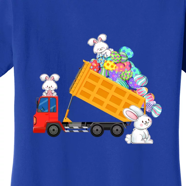 Easter Egg Hunt Bunny Construction Garbage Truck Gift Women's T-Shirt