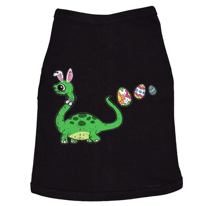 Easter Egg Hunting Brontosaurus Spring Doggie Tank