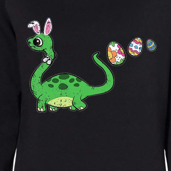 Easter Egg Hunting Brontosaurus Spring Womens California Wash Sweatshirt