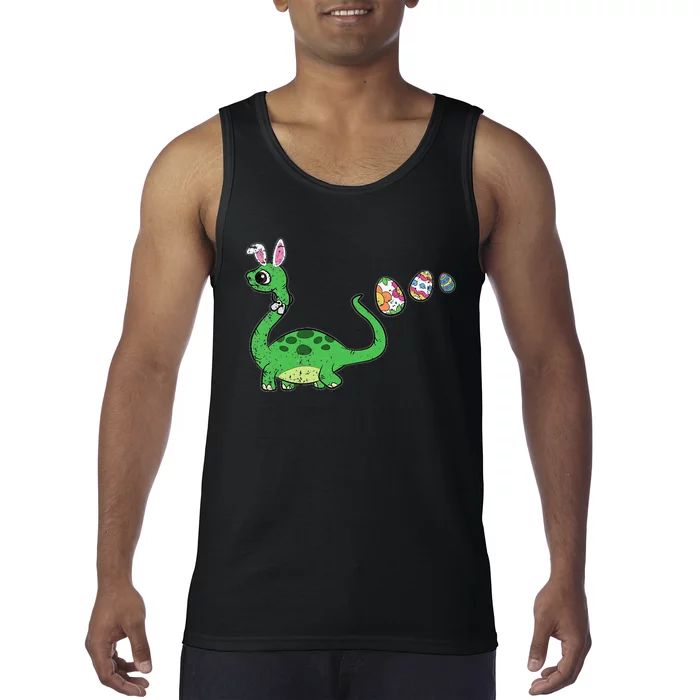 Easter Egg Hunting Brontosaurus Spring Tank Top