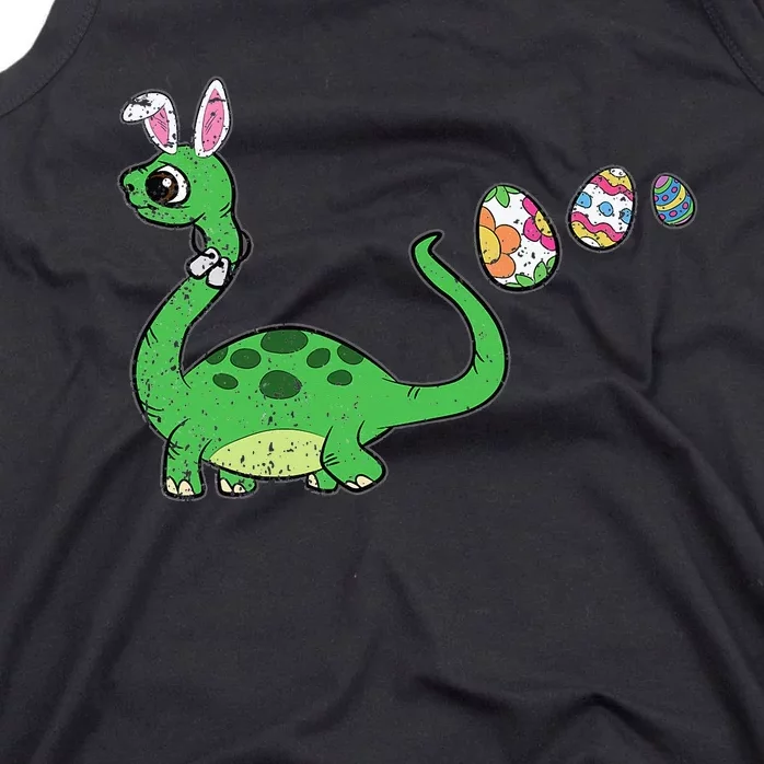 Easter Egg Hunting Brontosaurus Spring Tank Top