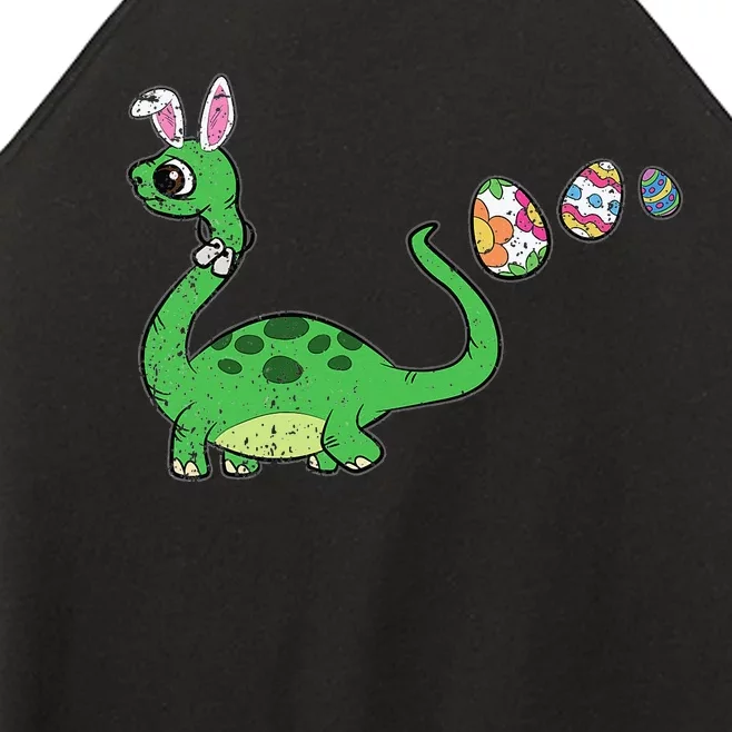 Easter Egg Hunting Brontosaurus Spring Women’s Perfect Tri Rocker Tank