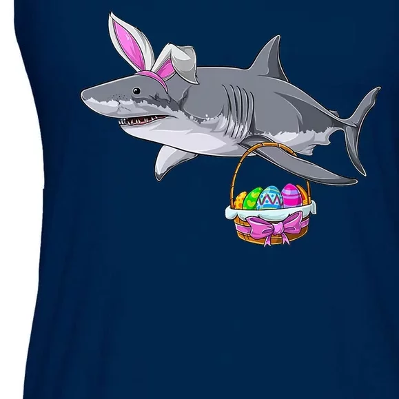 Easter Egg Hunt Shark Ladies Essential Flowy Tank