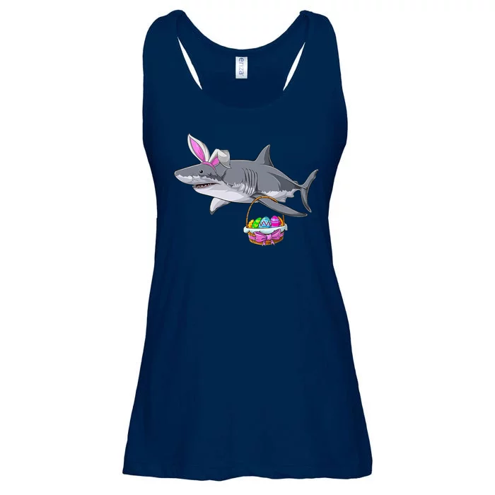 Easter Egg Hunt Shark Ladies Essential Flowy Tank