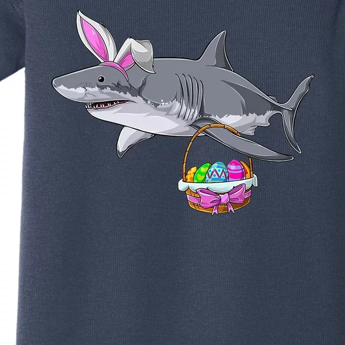 Easter Egg Hunt Shark Baby Bodysuit