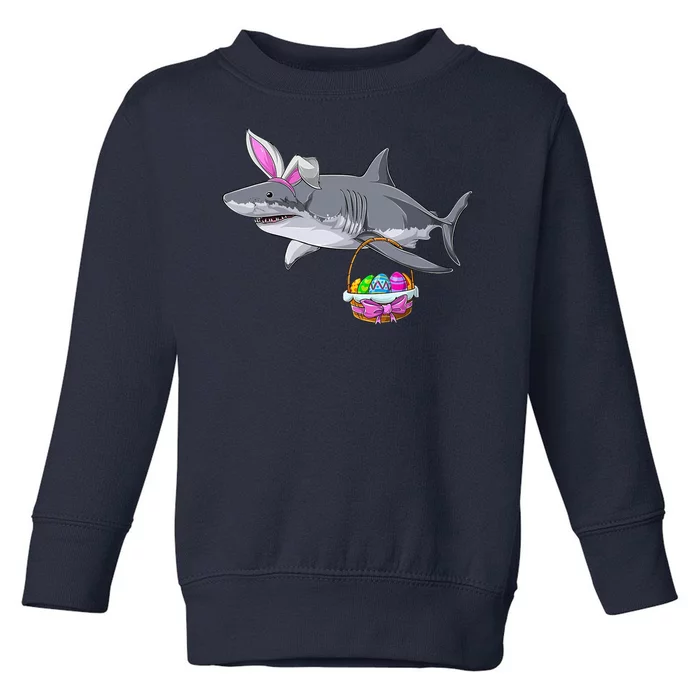 Easter Egg Hunt Shark Toddler Sweatshirt