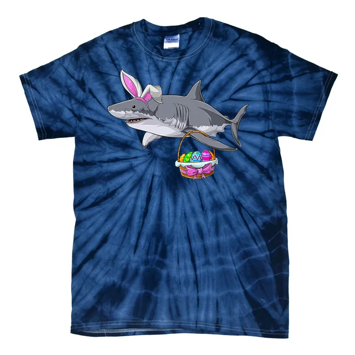 Easter Egg Hunt Shark Tie-Dye T-Shirt