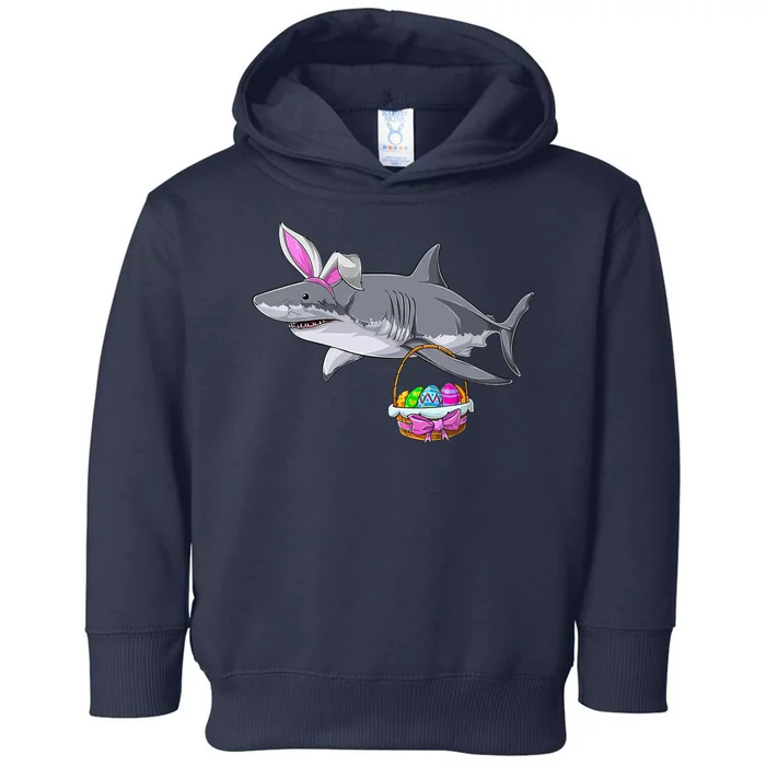 Easter Egg Hunt Shark Toddler Hoodie