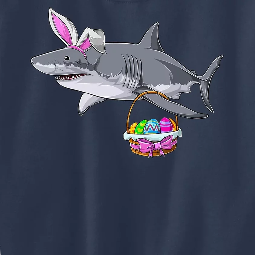 Easter Egg Hunt Shark Kids Sweatshirt