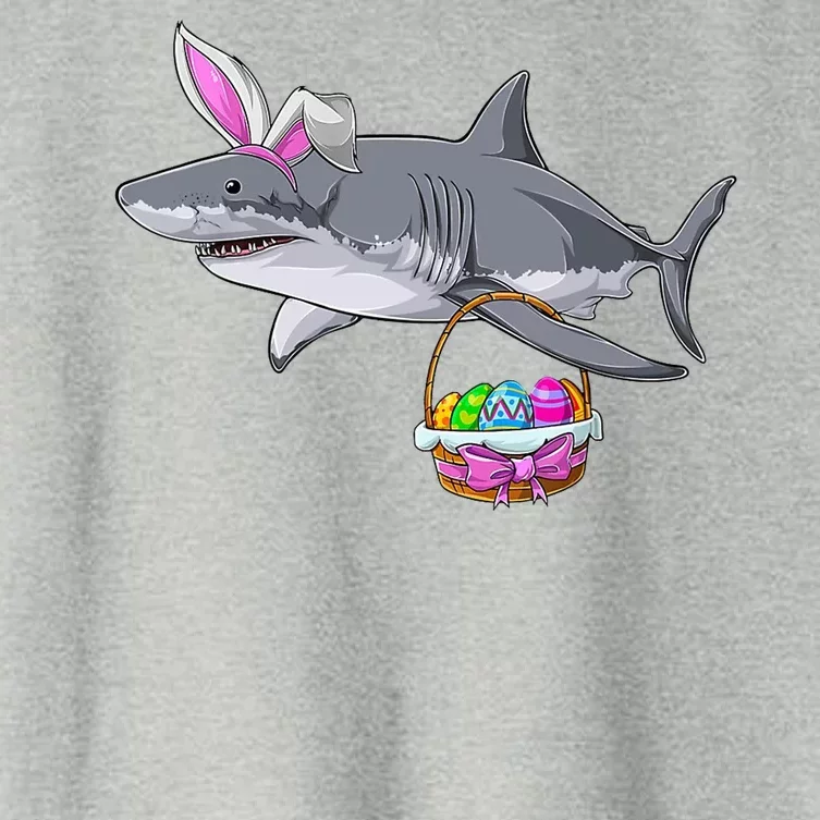 Easter Egg Hunt Shark Women's Crop Top Tee