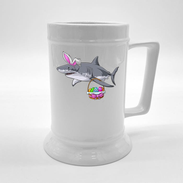 Easter Egg Hunt Shark Front & Back Beer Stein