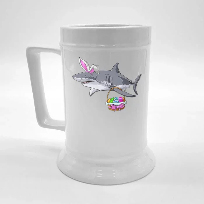 Easter Egg Hunt Shark Front & Back Beer Stein