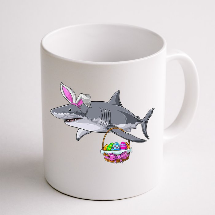 Easter Egg Hunt Shark Front & Back Coffee Mug