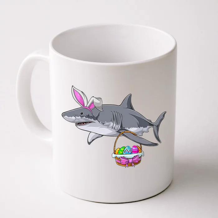 Easter Egg Hunt Shark Front & Back Coffee Mug