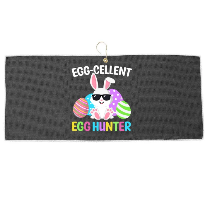 Eggcellent Egg Hunt Easter Bunny Boy Girl Funny Large Microfiber Waffle Golf Towel