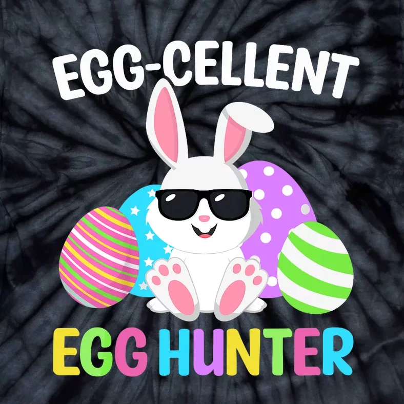 Eggcellent Egg Hunt Easter Bunny Boy Girl Funny Tie-Dye T-Shirt