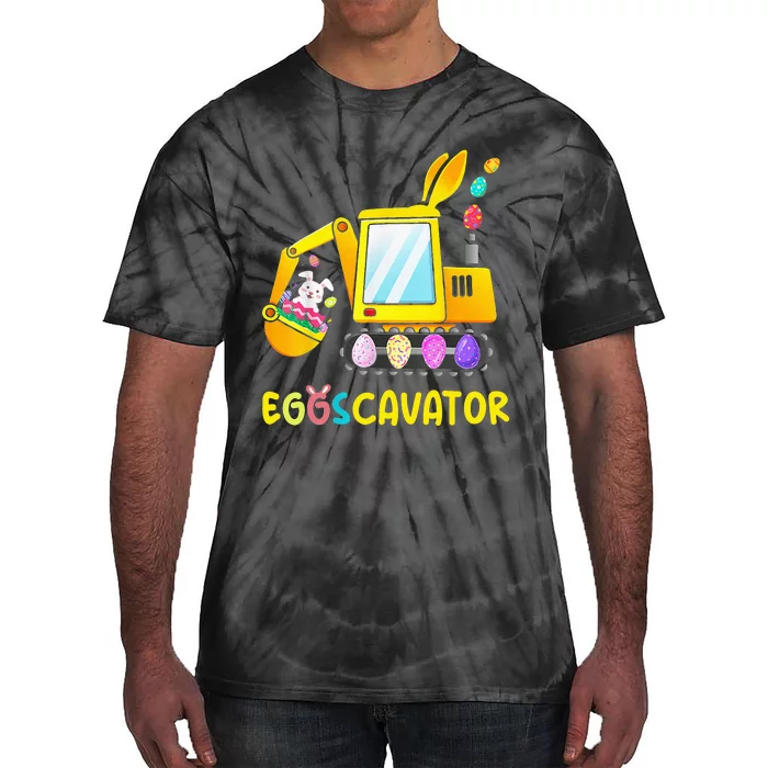 Easter Egg Hunt Funny EggsCavator Tie-Dye T-Shirt