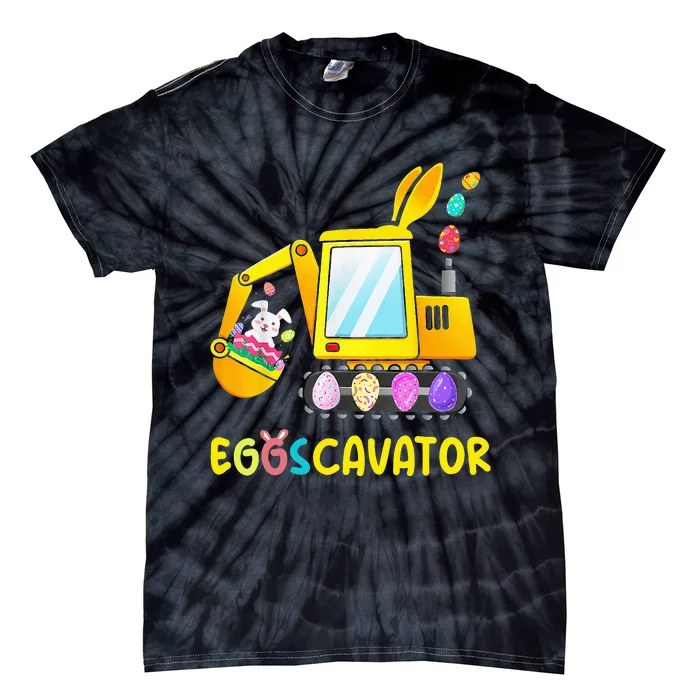 Easter Egg Hunt Funny EggsCavator Tie-Dye T-Shirt