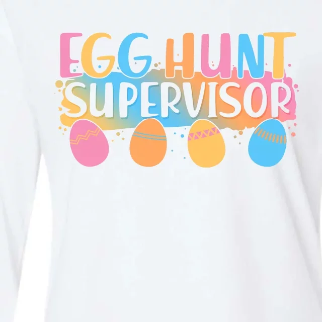 Easter Egg Hunt Supervisor Womens Cotton Relaxed Long Sleeve T-Shirt