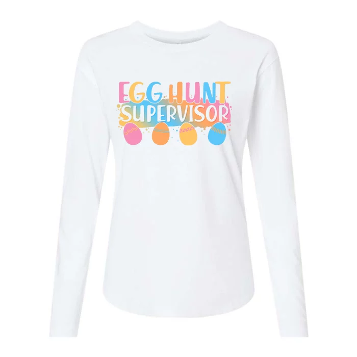 Easter Egg Hunt Supervisor Womens Cotton Relaxed Long Sleeve T-Shirt