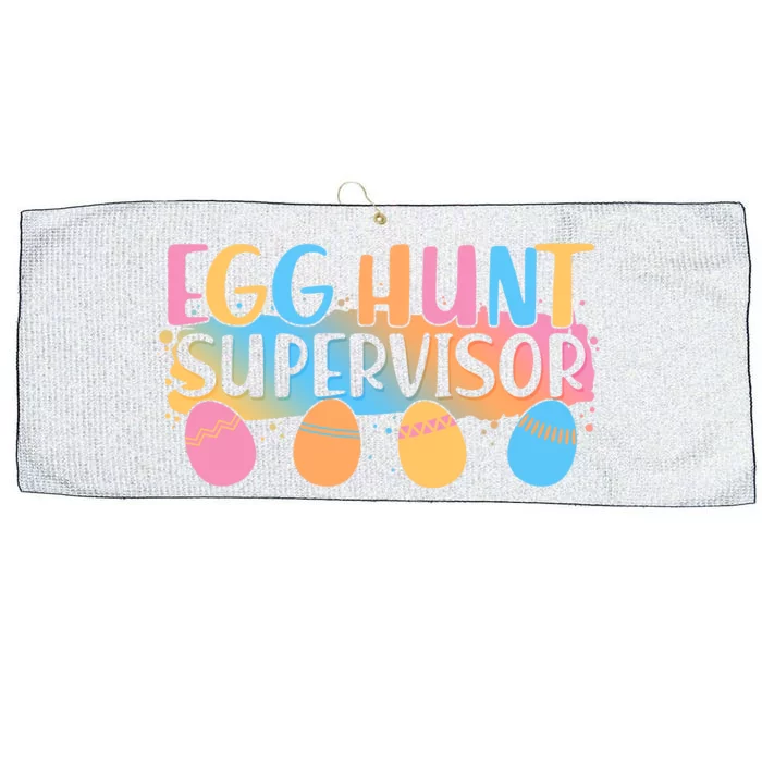 Easter Egg Hunt Supervisor Large Microfiber Waffle Golf Towel