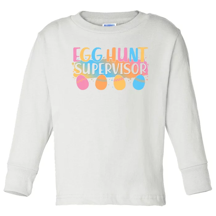 Easter Egg Hunt Supervisor Toddler Long Sleeve Shirt