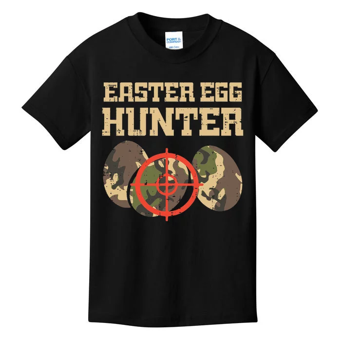 Easter Egg Hunter Camo Funny Hunting Kids T-Shirt