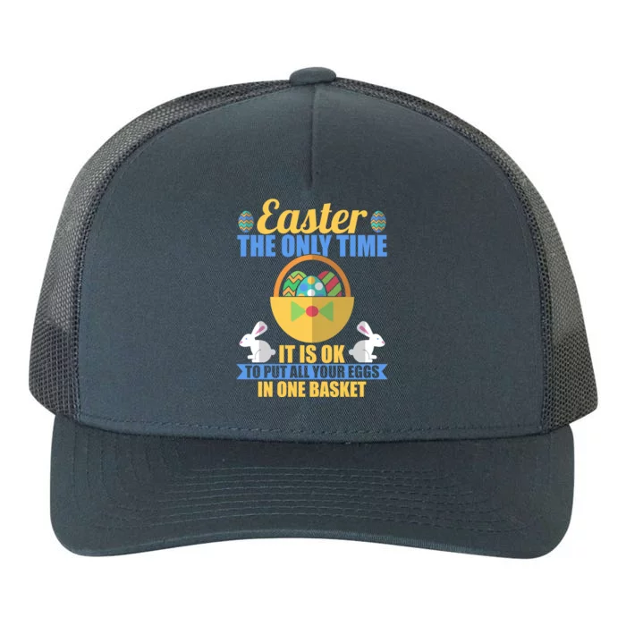 Easter Egg Happy Easter Holy Week Resurrection Sunday Cool Gift Yupoong Adult 5-Panel Trucker Hat