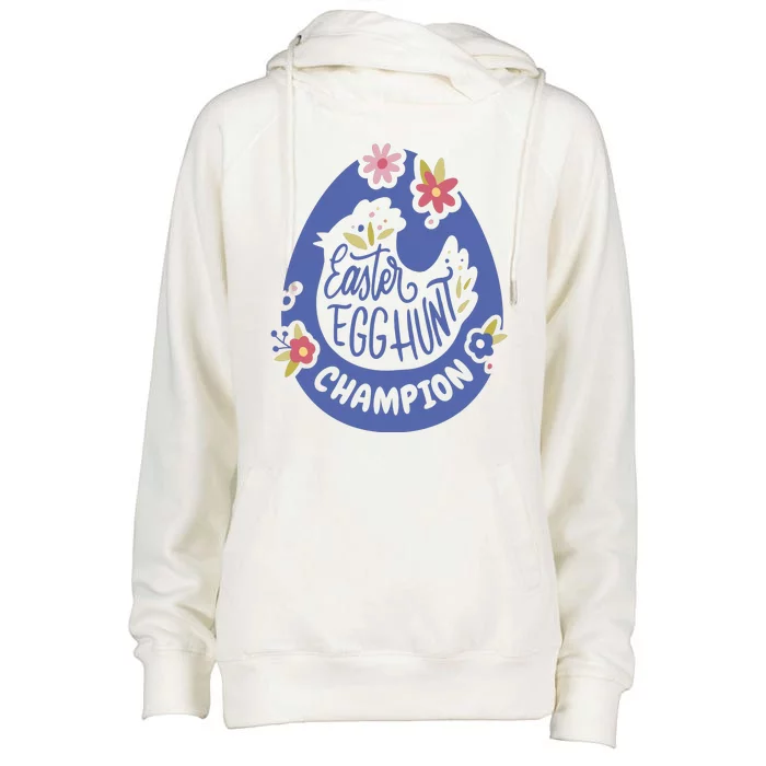 Easter Egg Hunt Champion Womens Funnel Neck Pullover Hood