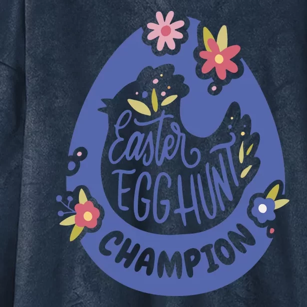 Easter Egg Hunt Champion Hooded Wearable Blanket