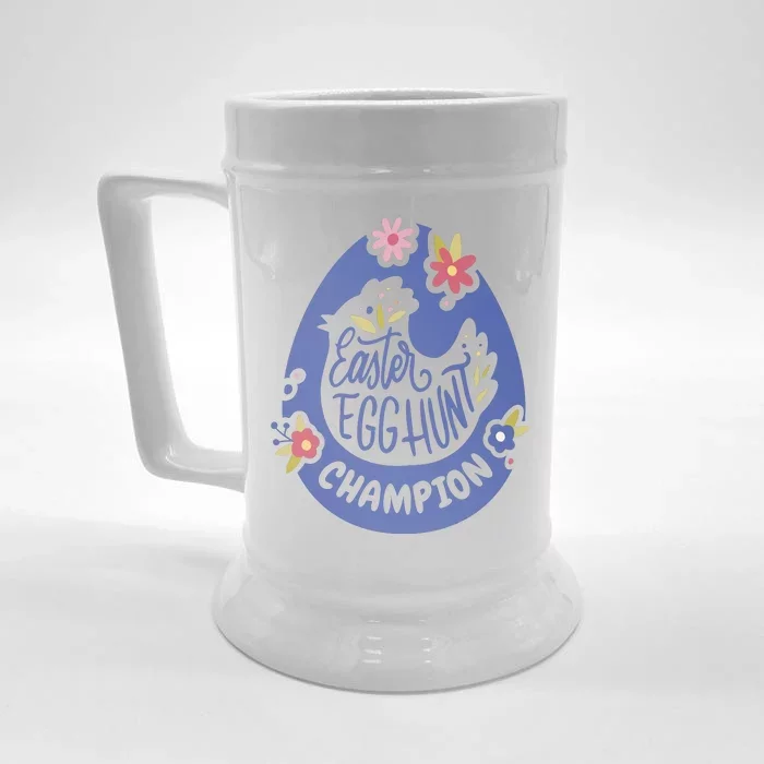 Easter Egg Hunt Champion Front & Back Beer Stein