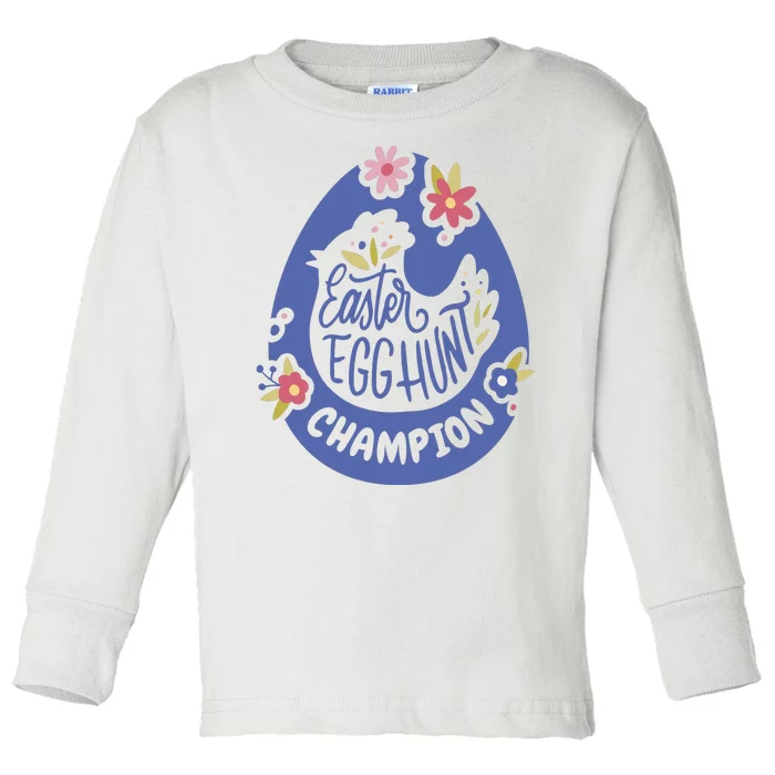 Easter Egg Hunt Champion Toddler Long Sleeve Shirt