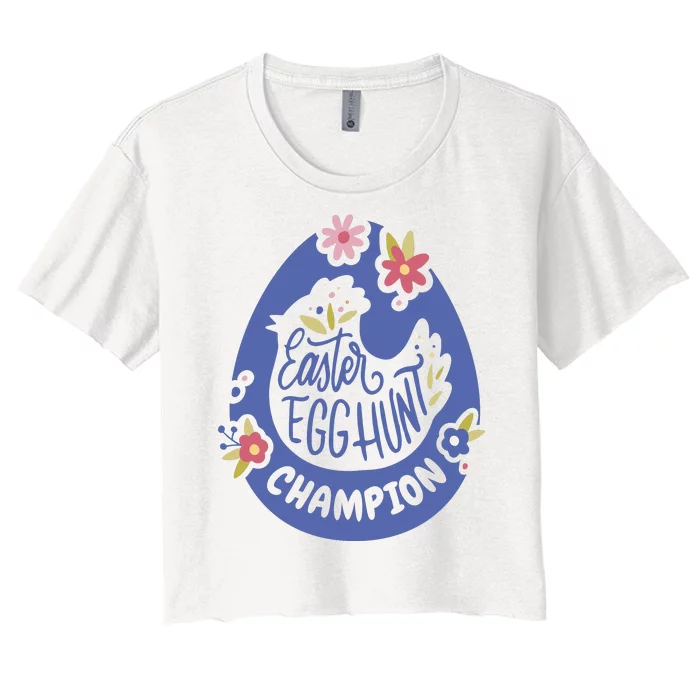 Easter Egg Hunt Champion Women's Crop Top Tee