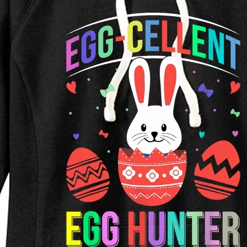 Eggcellent Egg Hunt Easter Bunny Funny Women's Fleece Hoodie