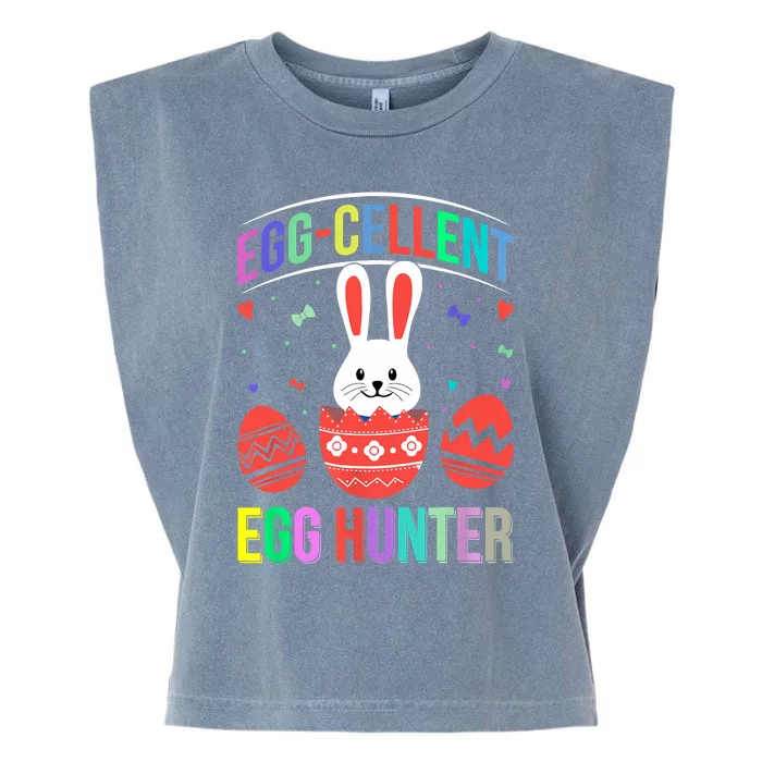 Eggcellent Egg Hunt Easter Bunny Funny Garment-Dyed Women's Muscle Tee