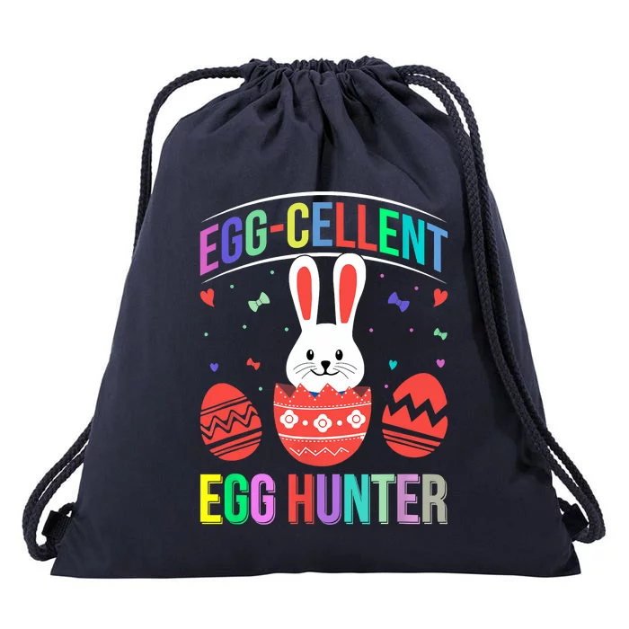 Eggcellent Egg Hunt Easter Bunny Funny Drawstring Bag