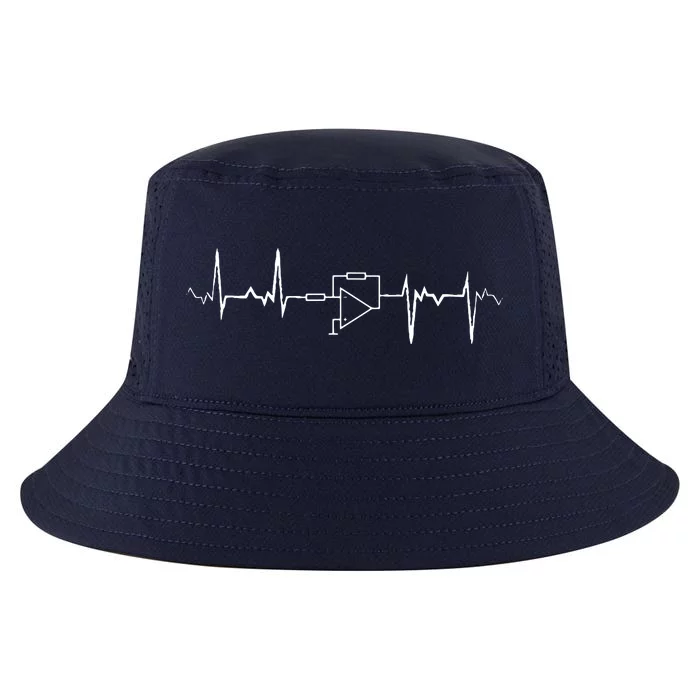 Electrical Engineering Heartbeat ECG Signal Inverter Cool Comfort Performance Bucket Hat