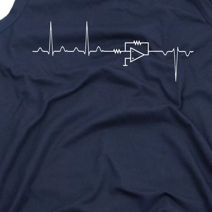 Electrical Engineering Heartbeat Inverter Tank Top