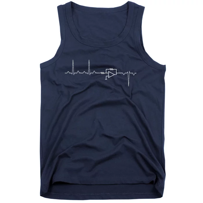 Electrical Engineering Heartbeat Inverter Tank Top