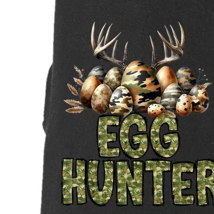 Easter Egg Hunter Camo Funny Eggs Deer Doggie 3-End Fleece Hoodie