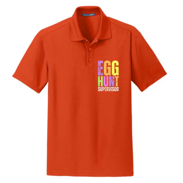 Easter Egg Hunt Supervisor Funny Mom Dad Dry Zone Grid Performance Polo