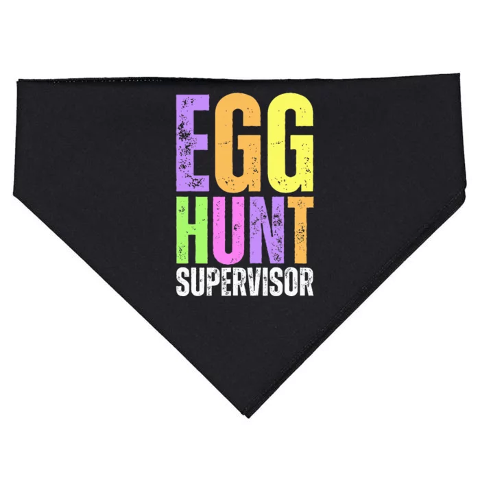 Easter Egg Hunt Supervisor Funny Mom Dad USA-Made Doggie Bandana