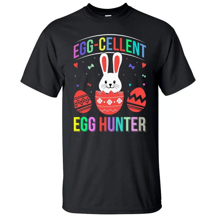 Eggcellent Egg Hunt Easter Bunny Funny Tall T-Shirt