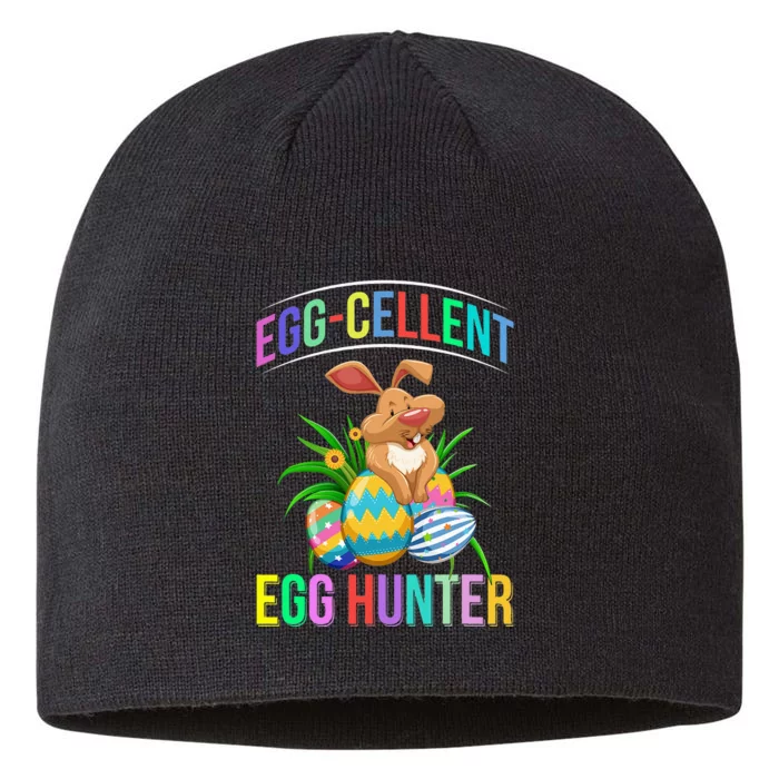 Egg-cellent Egg Hunter Happy Easter Bunny Eggs 8 1/2in Sustainable Knit Beanie