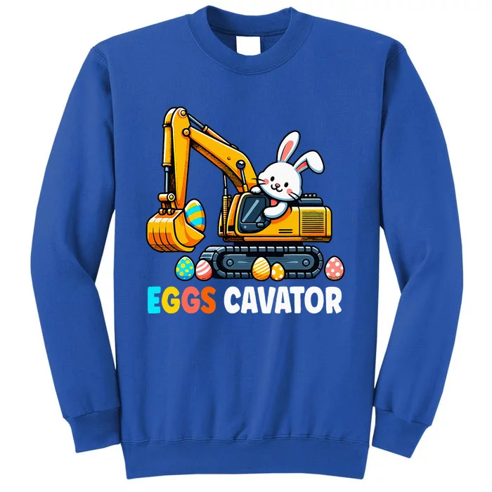 Eggscavator Egg Hunting Bunny Easter Day Tall Sweatshirt