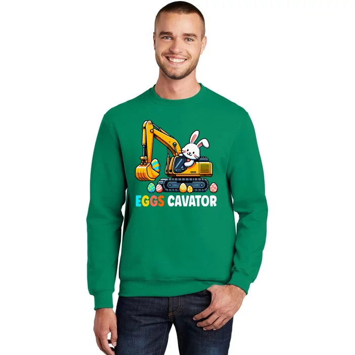 Eggscavator Egg Hunting Bunny Easter Day Sweatshirt