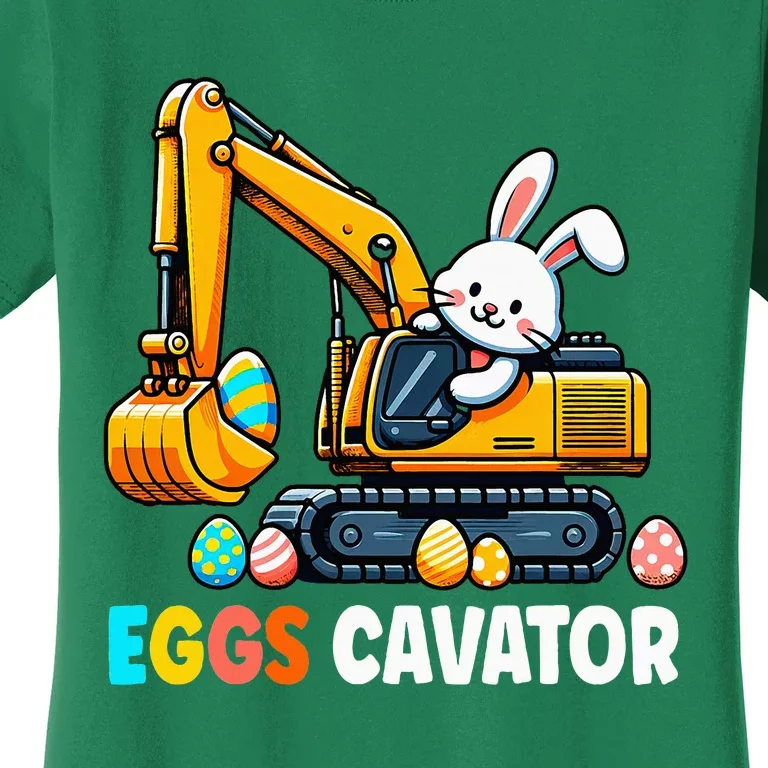 Eggscavator Egg Hunting Bunny Easter Day Women's T-Shirt