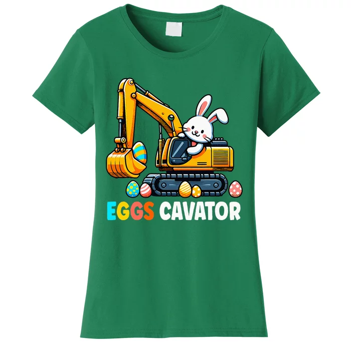 Eggscavator Egg Hunting Bunny Easter Day Women's T-Shirt