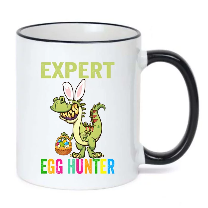 Expert Egg Hunter T Rex Dinosaur Bunny Easter Meaningful Gift Black Color Changing Mug